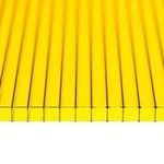 фото Сотовый поликарбонат &quot;Сибирские теплицы&quot; Жёлтый 4 мм, плотность 0,6 кг.м2.