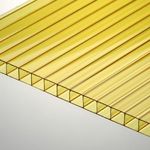 фото Поликарбонат сотовый Премиум, желтый, размеры 2.1х6 м, толщ 8мм