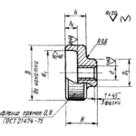 фото Гайка с накаткой ГОСТ 14726-69
