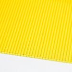 фото Сотовый поликарбонат Новаттро 6 мм желтый
