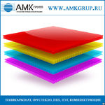 фото Сотовый поликарбонат | цветной, прозрачный | толщина 3-16 мм