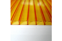 фото Сотовый поликарбонат толщина 16мм/дл 6м Оранжевый