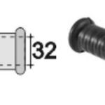 фото Ф32мм заглушка-ручка для круглой трубы резиновая