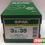 фото Саморезы Spax шурупы Спакс для массивной доски T-STAR 3,5 x 35 мм