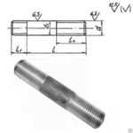 фото Шпилька 1-М16-8gx100.14Х17Н2 ОСТ 26-2040-96