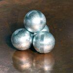 фото Анод цинковый сферический ЛПД диаметр 50 мм, марка ЦОА, ГОСТ 3640-94