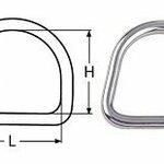 фото 5*30мм кольцо D-образное сварное, нерж. сталь А2