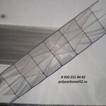 фото Сотовый поликарбонат 10 мм ТИТАН СКАЙ, прозрачный (2,1*12м) плотность 1,75