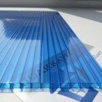 фото Сотовый поликарбонат Novattro, 2,10х6м, s=16мм синий
