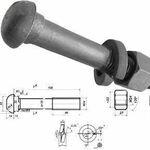 фото Болт для рельсовых стыков железнодорожного пути ГОСТ 11530-94 d 24 L 150