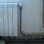 фото Гофрированная нержавеющая труба для подключения радиаторов отопления