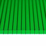 фото Сотовый поликарбонат Зеленый 6 мм, плотность 0,91
