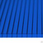фото Сотовый поликарбонат Синий 25 мм, плотность 3,5.